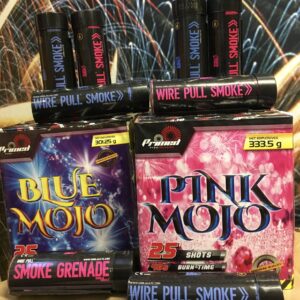 Gender Reveal Fireworks and Smoke